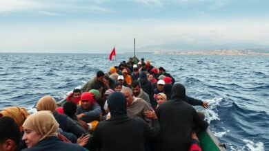 Pengungsi menyeberangi Laut Mediterania menuju Eropa dalam perjalanan berbahaya mencari suaka dan Politik Imigrasi di Eropa yang lebih baik
