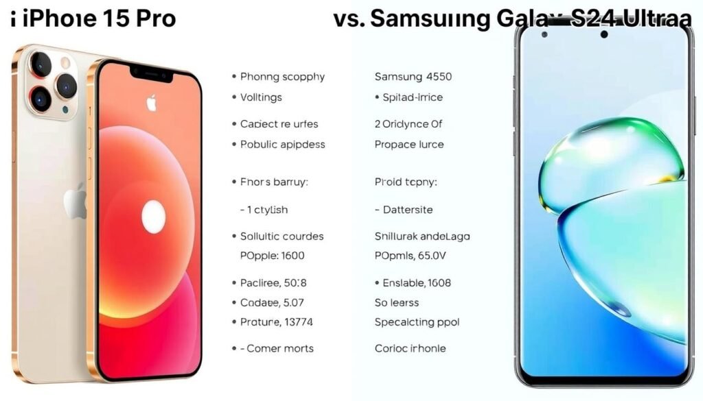 Gambar perbandingan antara iPhone 15 Pro dan S24 Ultra